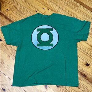 DC Comics T-shirt Mens XL Green Lantern Distressed Logo Licensed Super Hero‎